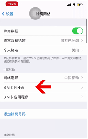 抱由镇苹果14维修网分享如何给iPhone14的SIM卡设置密码 