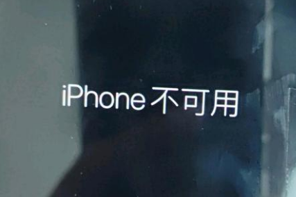 抱由镇苹果服务网点分享锁屏界面显示“iPhone 不可用”如何解决 