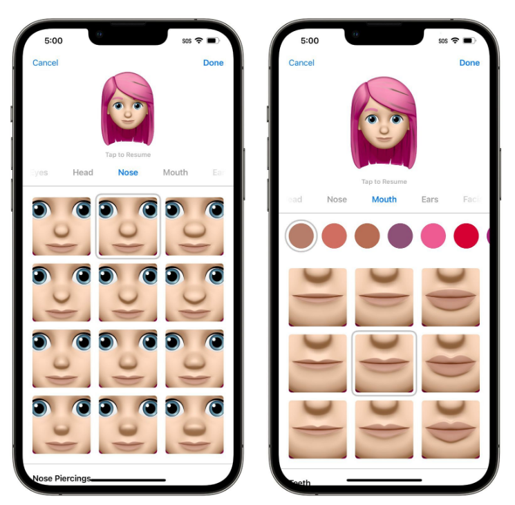 抱由镇苹果手机维修分享​iOS 16中的拟我表情有了哪些变化和升级 