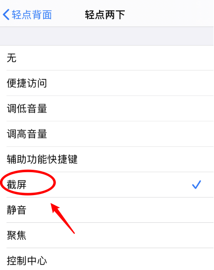 抱由镇苹果手机维修分享iPhone12如何启用双击截屏 